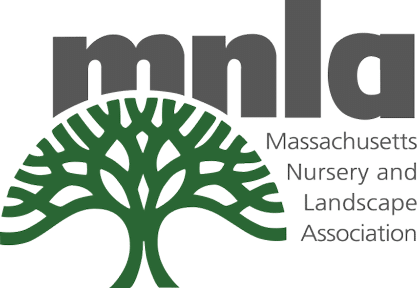 Massachusetts Nursery and Landscape Association (MNLA) logo with green tree graphic.